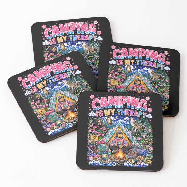 Item preview, Camping boating fishing is my Therapy designed and sold by CoolCrazyQuirky.