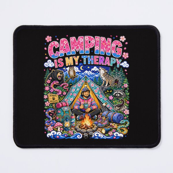 Item preview, Camping boating fishing is my Therapy designed and sold by CoolCrazyQuirky.