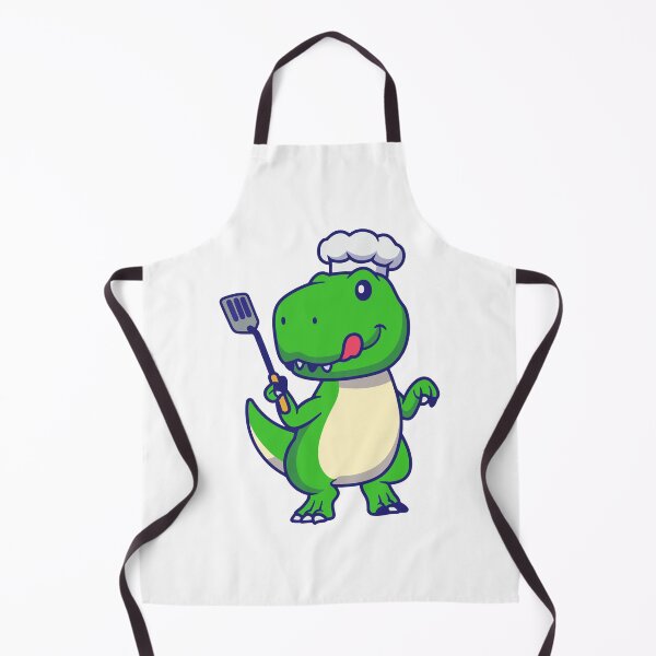 Item preview, Cute T-Rex Dinosaur Chef with Spatula Illustration designed and sold by Warwormm.