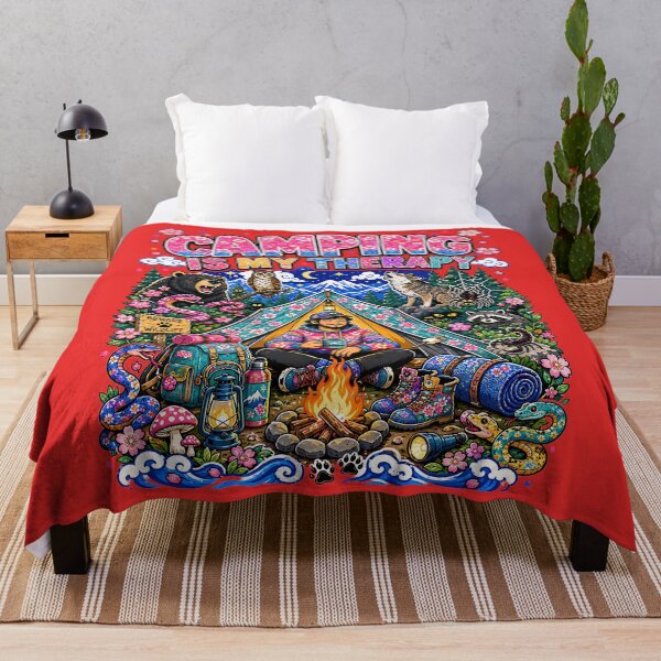 Item preview, Camping boating fishing is my Therapy designed and sold by CoolCrazyQuirky.