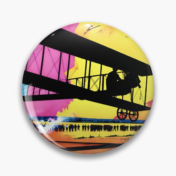 Item preview, First Flight Wright Flyer Vintage Pop Art Aviation History designed and sold by Daniela`s shop.