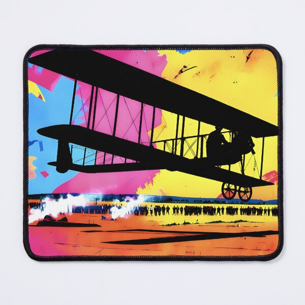 Item preview, First Flight Wright Flyer Vintage Pop Art Aviation History designed and sold by Daniela`s shop.
