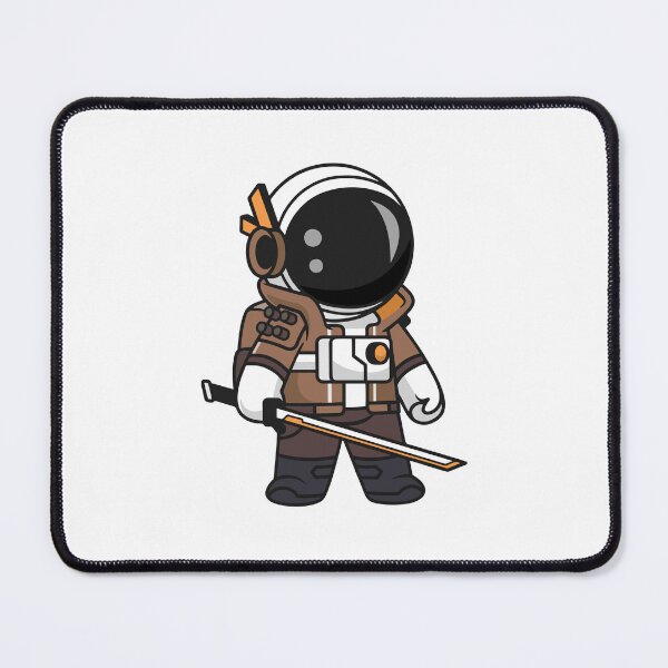 Item preview, Cyberpunk Astronaut with Sci-Fi Katana Sword Illustration designed and sold by Warwormm.