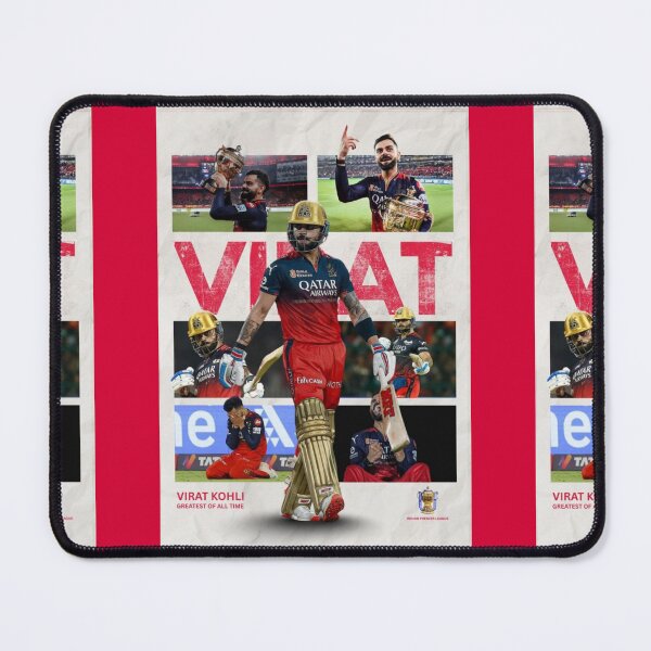 Item preview, Virat Kohli 18 Rroyal Challengers Bengaluru (RCB) fan art designed and sold by Crick-Art.