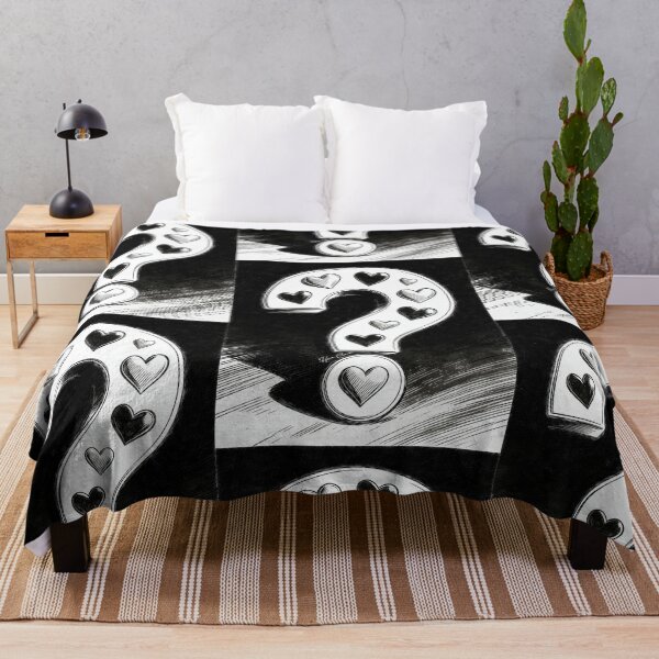 Item preview, Love Question Mark – Vintage Black and White Heart Art designed and sold by Hen-C-Art.