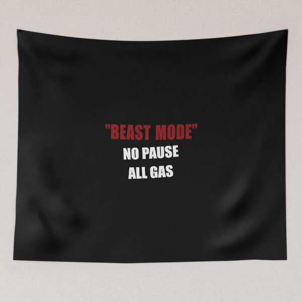 Item preview, Beast Mode (Clean+White+Red) designed and sold by Pencil & Pixel.