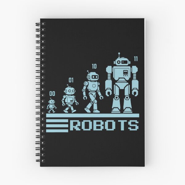 Item preview, 01 10 11 Binary Code Robots Coder Software Engineer designed and sold by SchlossInspire.