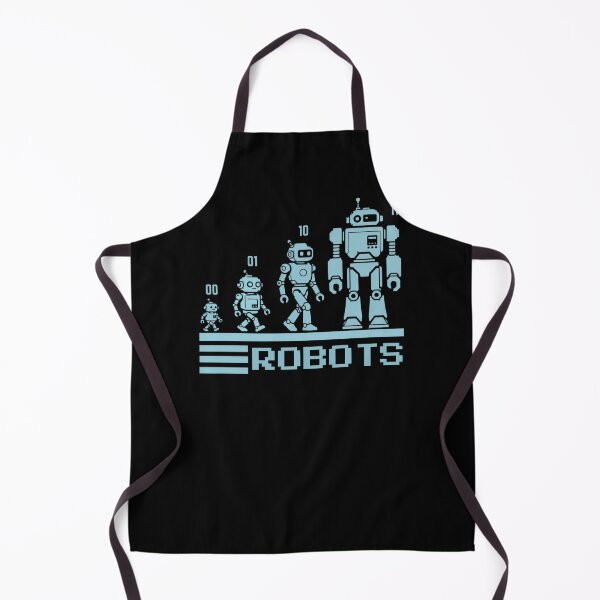 Item preview, 01 10 11 Binary Code Robots Coder Software Engineer designed and sold by SchlossInspire.