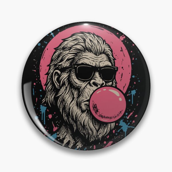 Item preview, Sasquatch Blows His Bubblegum - Bigfoot designed and sold by RaceDayRags.
