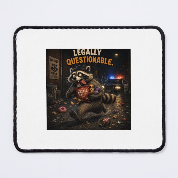 Item preview, Legally Questionable Raccoon designed and sold by ChaosCritterz.