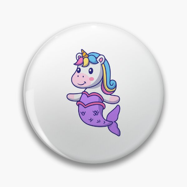 Artikelvorschau, Niedliche magische Einhorn-Meerjungfrau-Chibi-Illustration entworfen und verkauft von Warwormm.