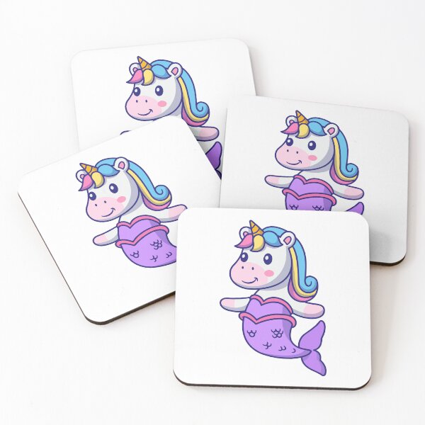 Item preview, Cute Magic Unicorn Mermaid Chibi Illustration designed and sold by Warwormm.
