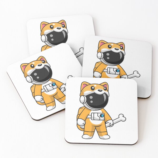 Item preview, Cute Dog Costume Astronaut Holding Space Bone Illustration designed and sold by Warwormm.