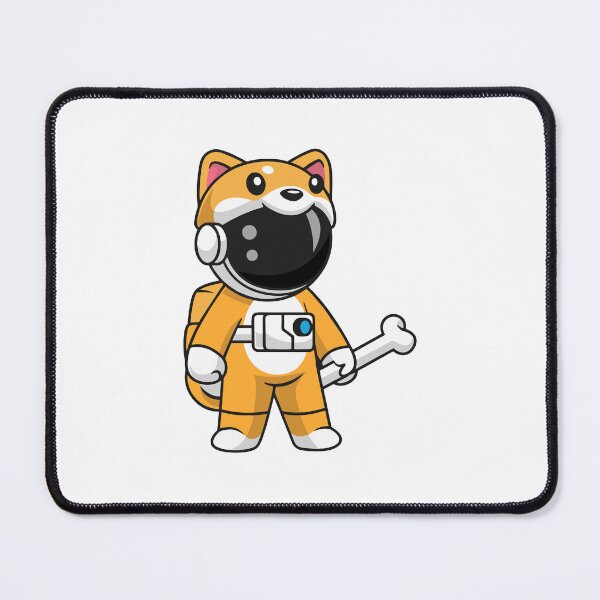 Item preview, Cute Dog Costume Astronaut Holding Space Bone Illustration designed and sold by Warwormm.