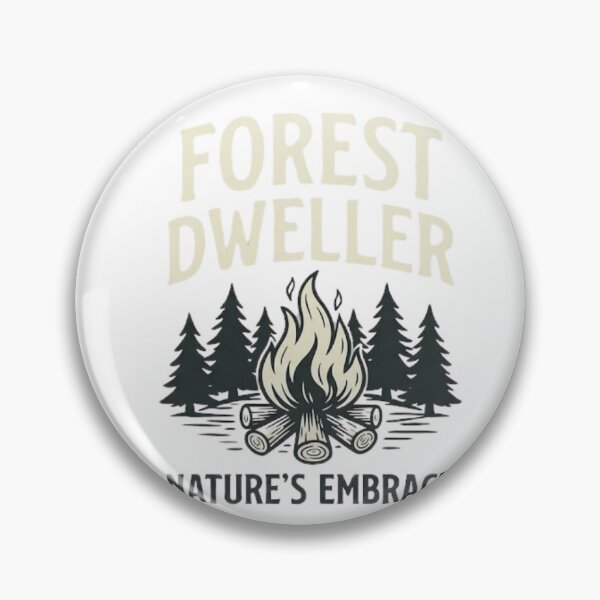 Item preview, Forest Dweller Retro Campfire Graphic Tee designed and sold by GiggleInkTees.