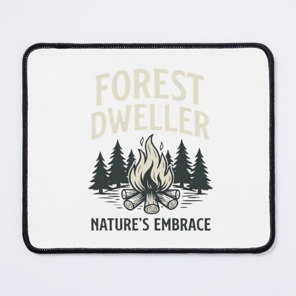 Item preview, Forest Dweller Retro Campfire Graphic Tee designed and sold by GiggleInkTees.