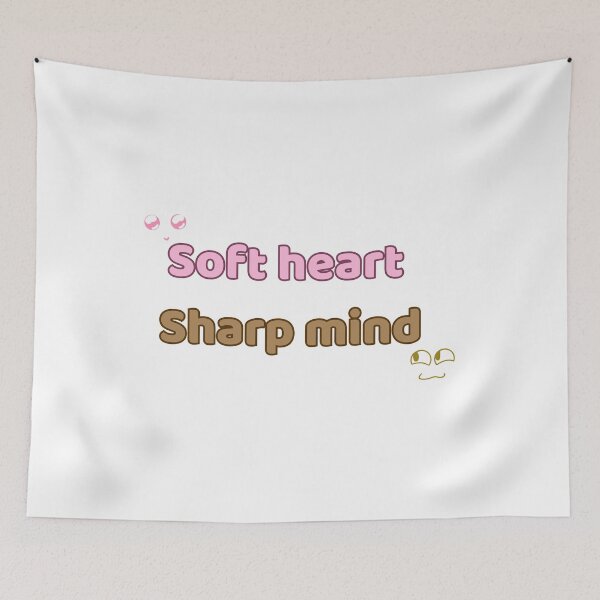 Item preview, Soft Heart Sharp Mind Cute Minimalist Mental Wellness designed and sold by Rehnair.