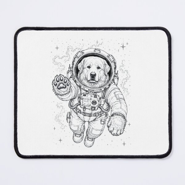 Item preview, Vintage Great Pyrenees Astronaut Dog Dad Mom Lover designed and sold by TerryConnells.