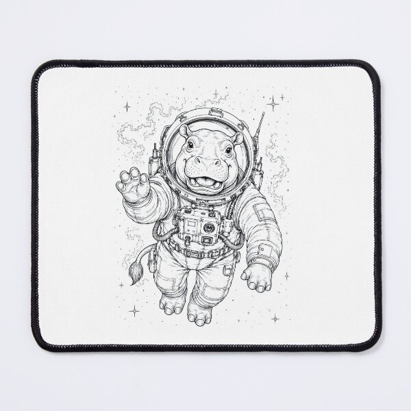 Item preview, Vintage Hippo Astronaut Animal Lover designed and sold by TerryConnells.