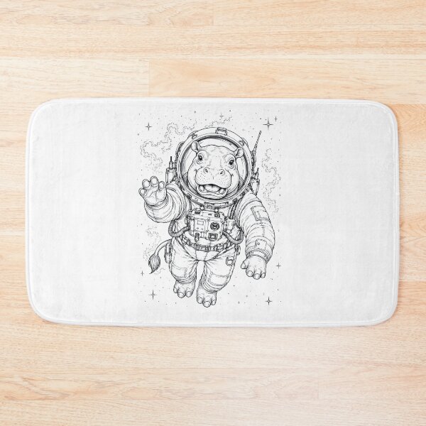 Item preview, Vintage Hippo Astronaut Animal Lover designed and sold by TerryConnells.