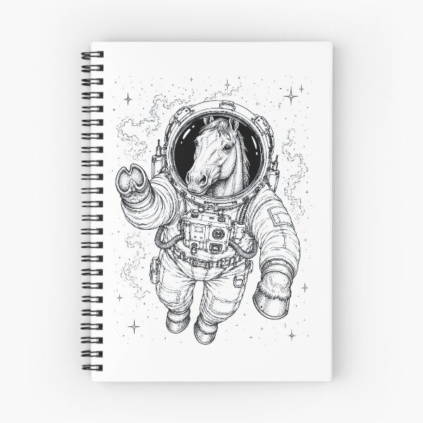 Artikelvorschau, Vintage-Pferde-Astronauten-Tierliebhaber entworfen und verkauft von TerryConnells.