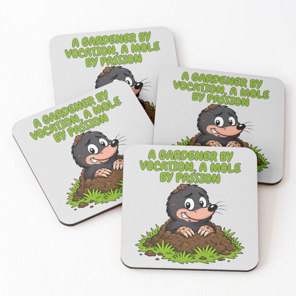 Item preview, A Gardener By Vocation, A Mole By Passion Funny Gardening Cartoon designed and sold by HumanMess.
