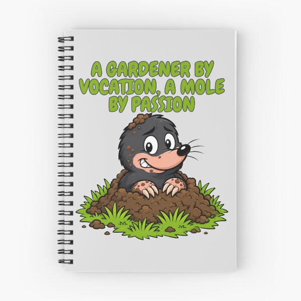 Item preview, A Gardener By Vocation, A Mole By Passion Funny Gardening Cartoon designed and sold by HumanMess.