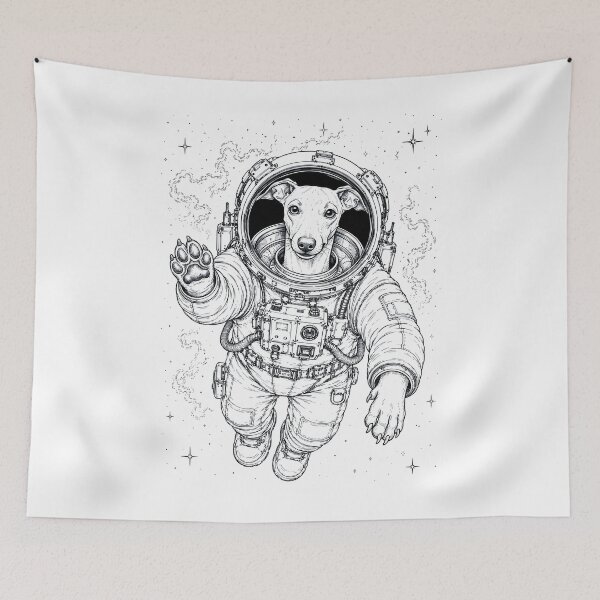 Item preview, Vintage Italian Greyhound Astronaut Dog Dad Mom Lover designed and sold by TerryConnells.