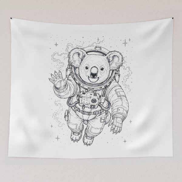 Item preview, Vintage Koala Astronaut Animal Lover designed and sold by TerryConnells.