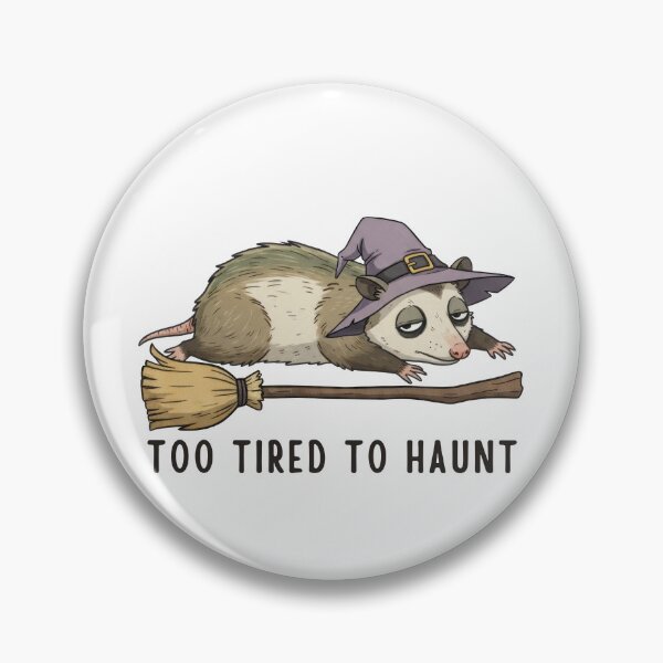 Item preview, Social Battery Halloween. Too Tired to Haunt designed and sold by ChernotytskaArt.