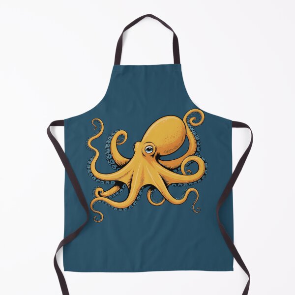 Item preview, Funny Yellow Octopus Sticker - Retro Comic Book Sea Creature T-Shirt, Bold Pop Art Kraken Graphic designed and sold by ZyxDes.