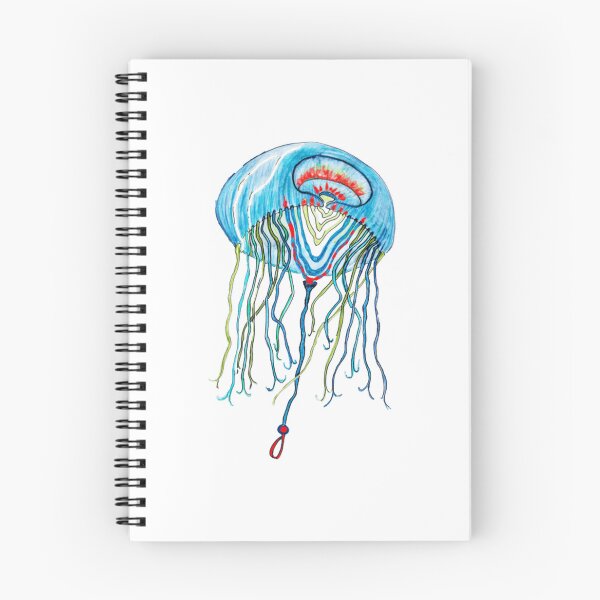 Item preview, Heat The Jellyfish Detailed Blue Ocean Creature Sketch designed and sold by drawfreak.