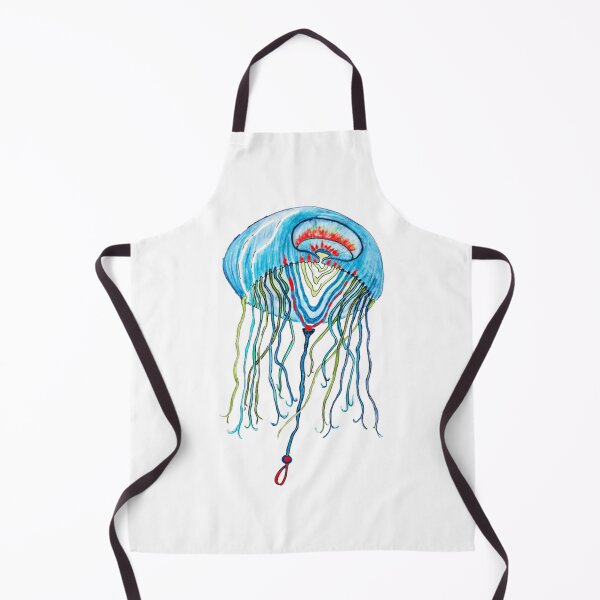 Item preview, Heat The Jellyfish Detailed Blue Ocean Creature Sketch designed and sold by drawfreak.