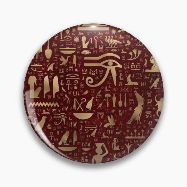 Item preview, Ancient Egyptian Hieroglyphs Wall - Retro Papyrus Gods Pattern designed and sold by GulfSignature.
