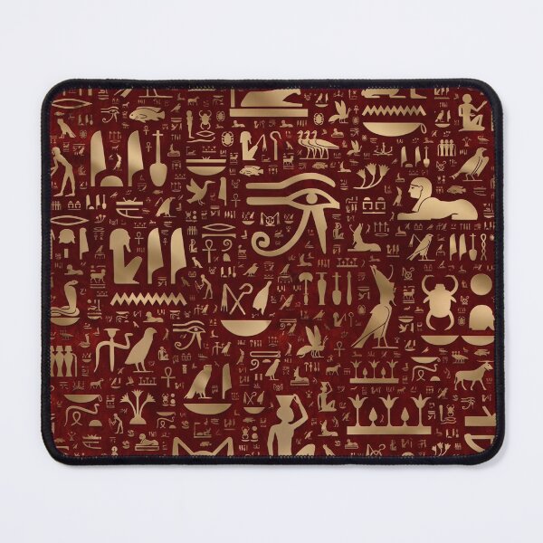 Item preview, Ancient Egyptian Hieroglyphs Wall - Retro Papyrus Gods Pattern designed and sold by GulfSignature.