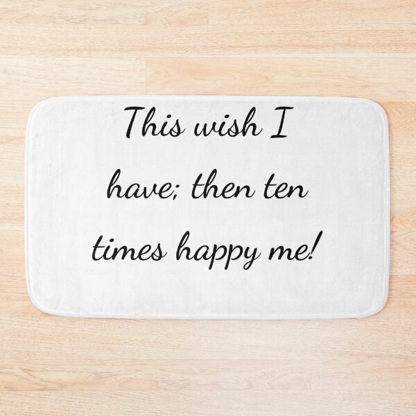 Item preview, "This wish I have; then ten times happy me!" - handwriting black designed and sold by ariksworld.