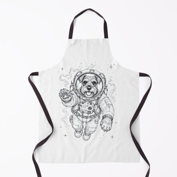 Item preview, Vintage Miniature Schnauzer Astronaut Dog Dad Mom Lover designed and sold by TerryConnells.