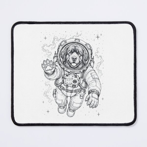Item preview, Vintage Newfoundland Astronaut Dog Dad Mom Lover designed and sold by TerryConnells.