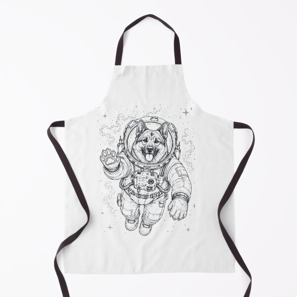 Item preview, Vintage Norwegian Elkhound Astronaut Dog Dad Mom Lover designed and sold by TerryConnells.