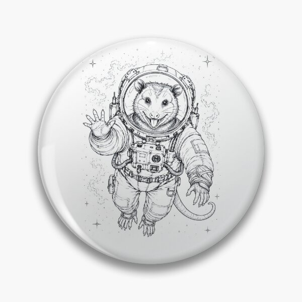 Artikelvorschau, Vintage Opossum Astronaut Tierliebhaber entworfen und verkauft von TerryConnells.