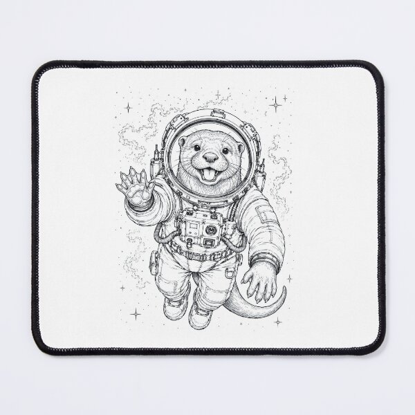 Item preview, Vintage Otter Astronaut Animal Lover designed and sold by TerryConnells.