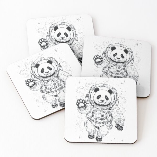 Aperçu de l'œuvre Vintage Panda Astronaut Animal Lover créée et vendue par TerryConnells.