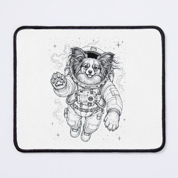 Item preview, Vintage Papillon Astronaut Dog Dad Mom Lover designed and sold by TerryConnells.