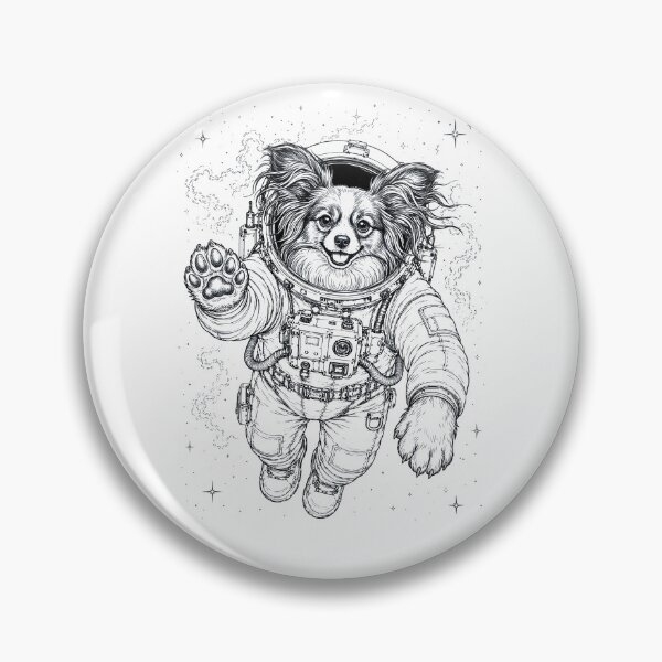 Item preview, Vintage Papillon Astronaut Dog Dad Mom Lover designed and sold by TerryConnells.