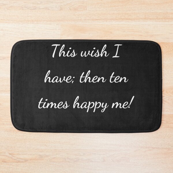 Item preview, "This wish I have; then ten times happy me!" - handwriting white designed and sold by ariksworld.