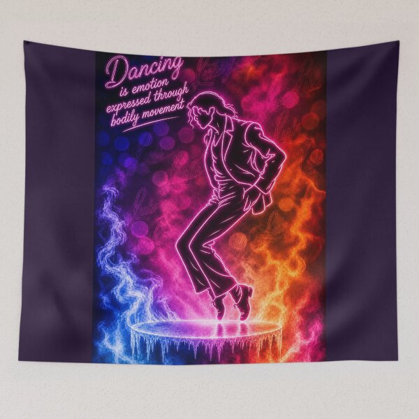 Item preview, Michael Jackson Neon tribute with Quote designed and sold by LuluLeb.