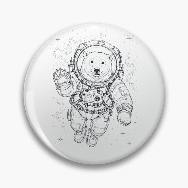 Item preview, Vintage Polar Bear Astronaut Animal Lover designed and sold by TerryConnells.