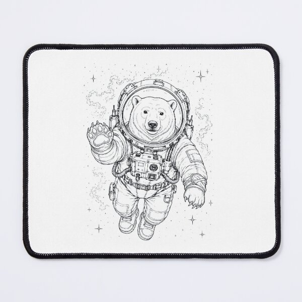 Item preview, Vintage Polar Bear Astronaut Animal Lover designed and sold by TerryConnells.