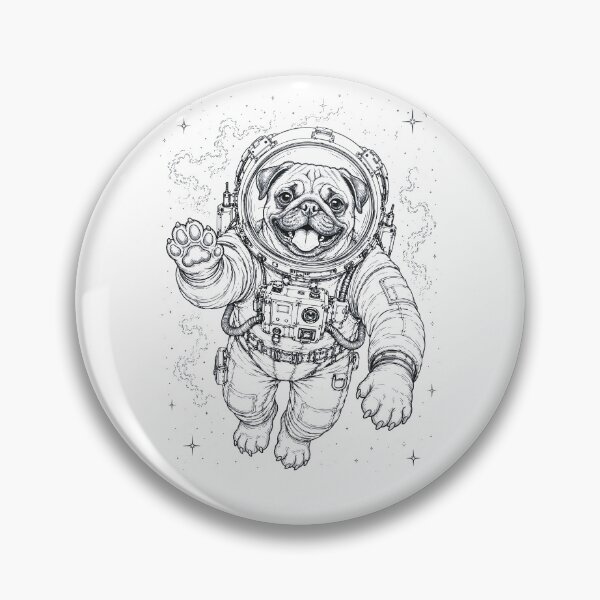 Item preview, Vintage Pug Astronaut Dog Dad Mom Lover designed and sold by TerryConnells.