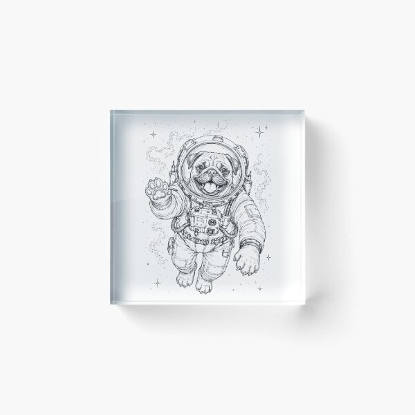 Item preview, Vintage Pug Astronaut Dog Dad Mom Lover designed and sold by TerryConnells.